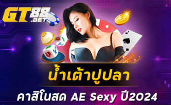 น้ำเต้าปูปลาคาสิโนสด AE Sexy ปี2024